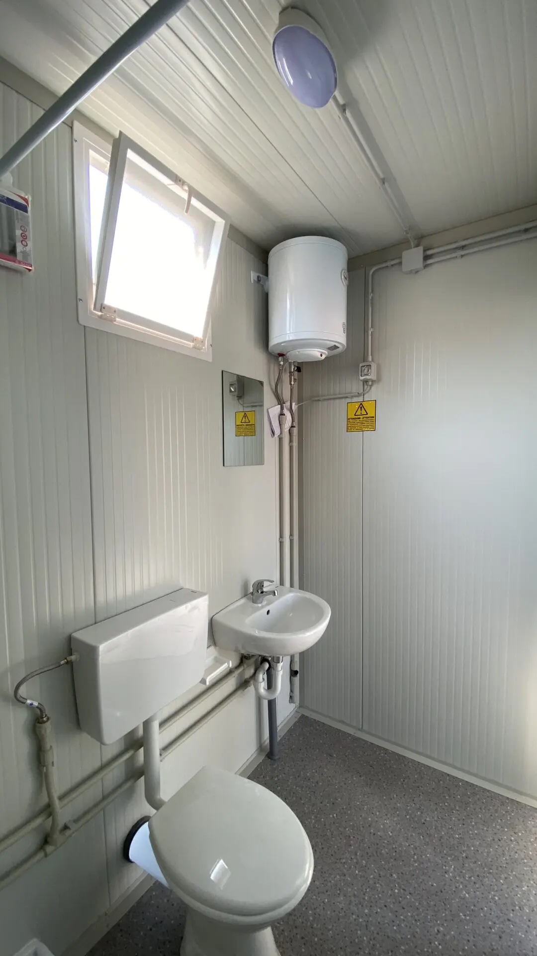 BOX PREFABBRICATO CON BAGNO WC, LAVABO E DOCCIA 3 METRI H 220 - immagine 5