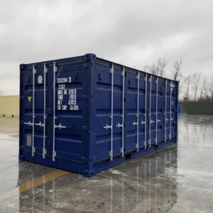 Container da 20 piedi con lato aperto, primo viaggio.