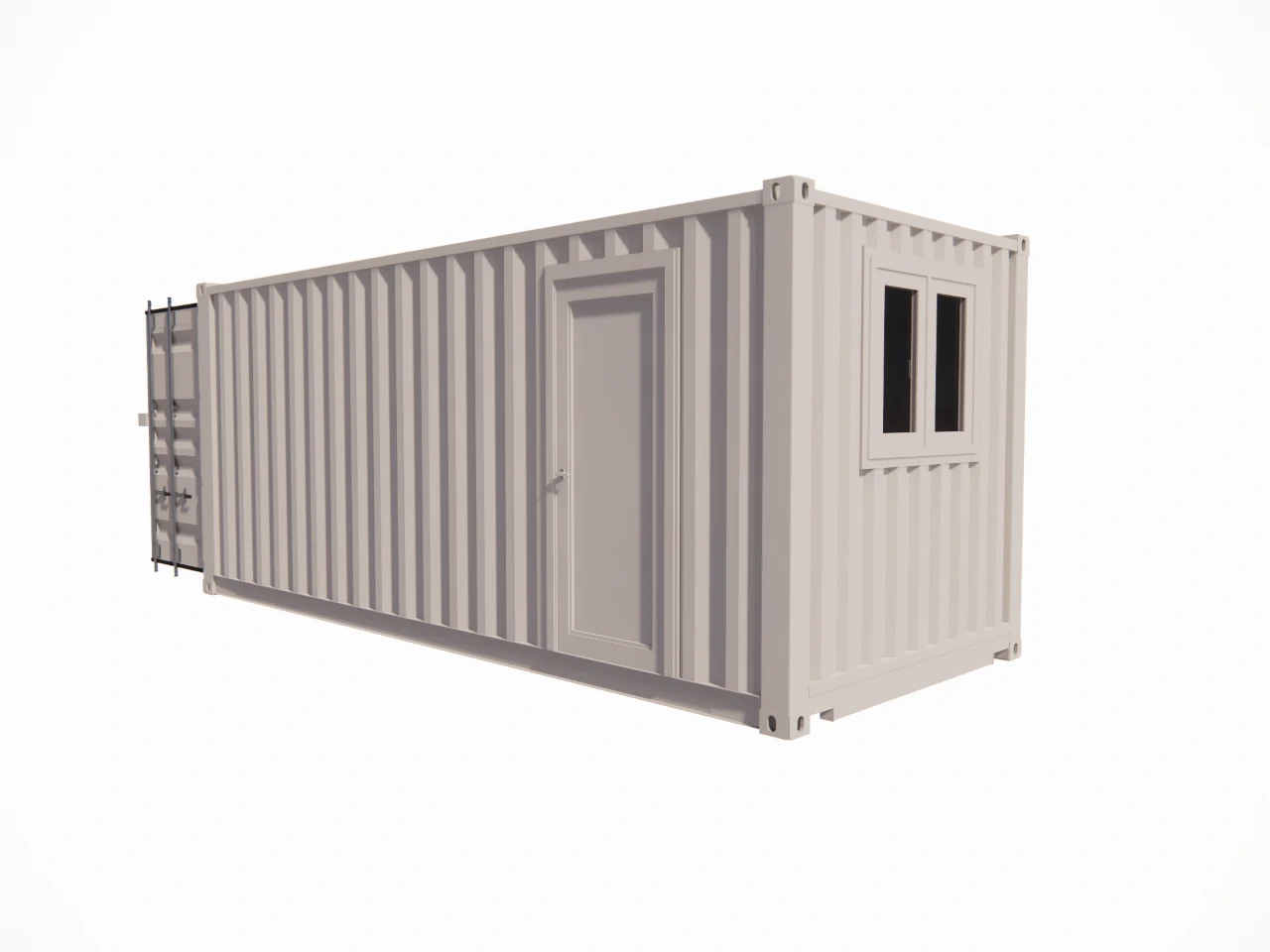 Ufficio ricavato da un container da 20 piedi con spazio di stoccaggio. - immagine 6