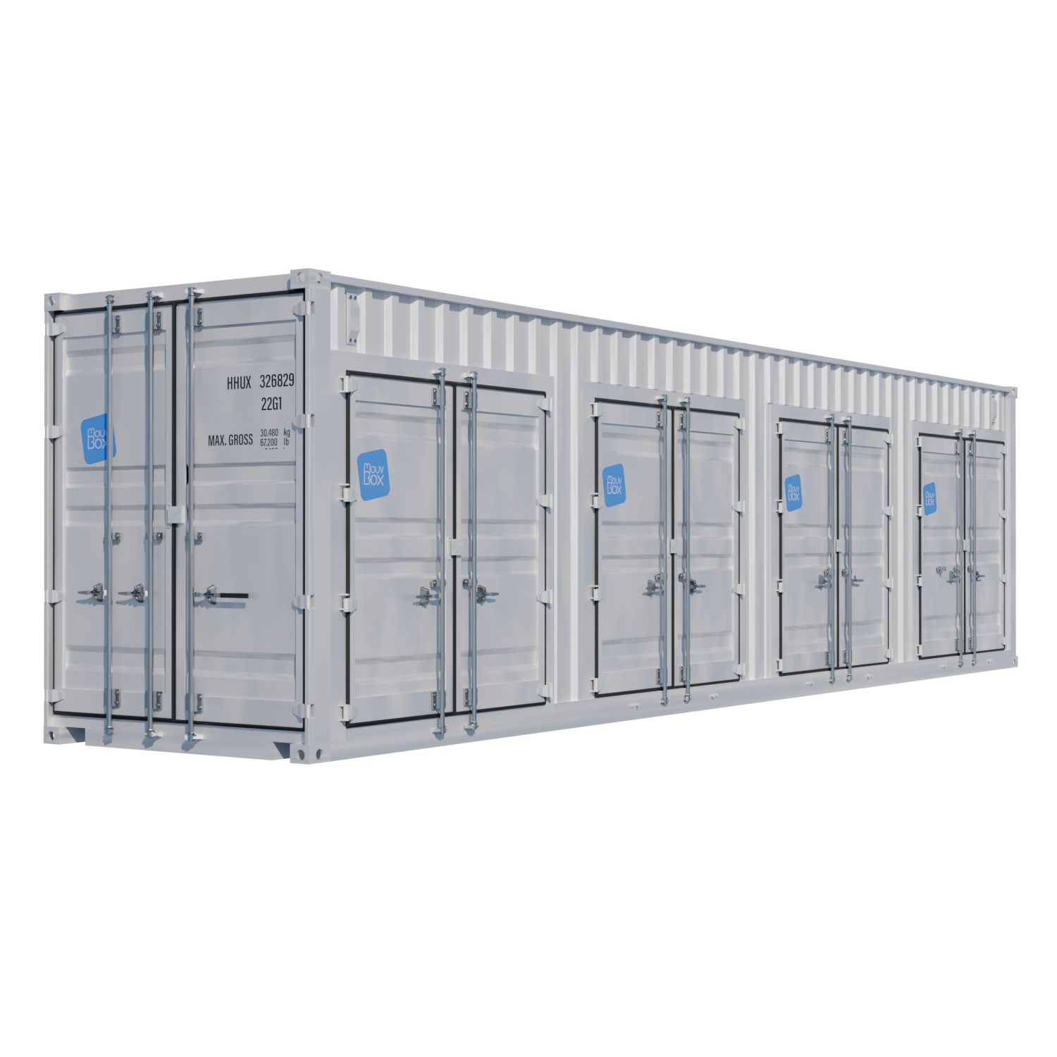 Container per spedizioni High Cube da 40 piedi a 4 casse, primo viaggio. - immagine 2