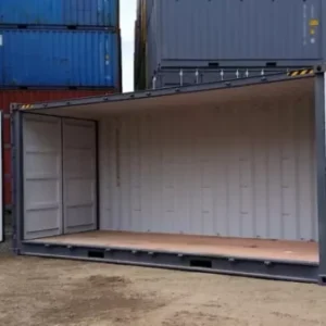 Container da 20 piedi dry high cube a lati aperti