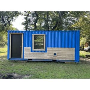 Bellissimo contenitore blu per la nuova casa – Conteneur Maison Bleu Neuf