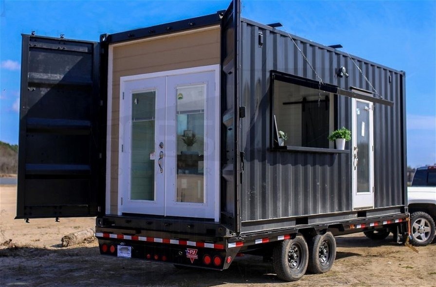 Tiny House Container di 20 piedi su ruote – Nuova e moderna